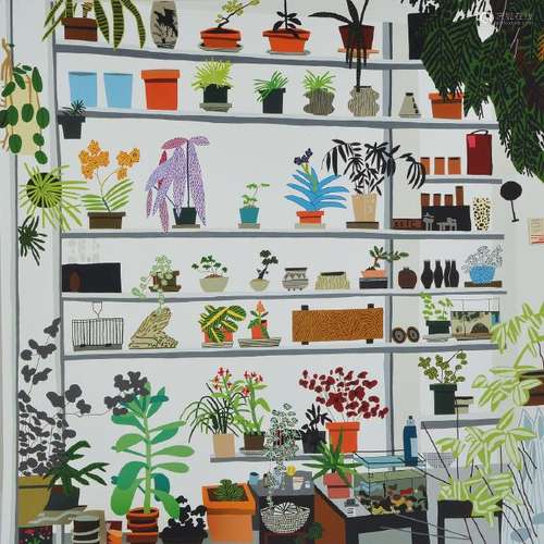 Jonas Wood, born 1977, Large Shelf Still