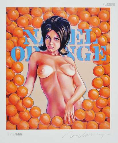 Mel Ramos, 1935-2018, Navel Orange, color offset