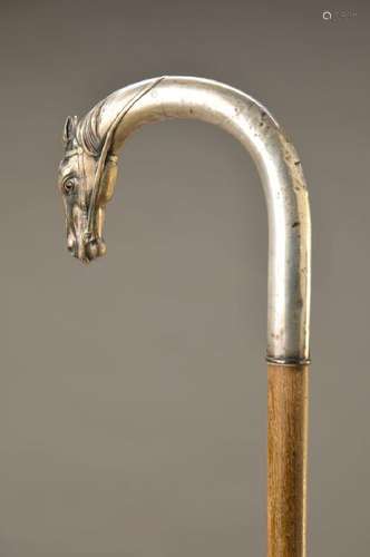 walking-stick, German, around 1905/10, 800 silver