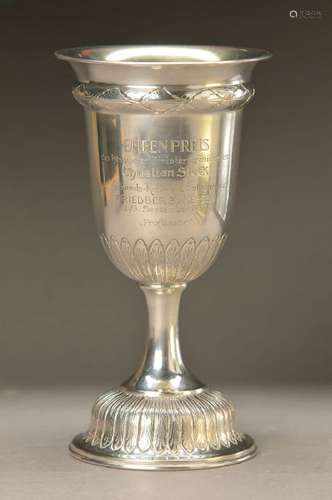 honor goblet, German, dated 1950, 800 silver,