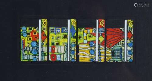 Friedensreich Hundertwasser, 1928-2000, 4 Phone cards