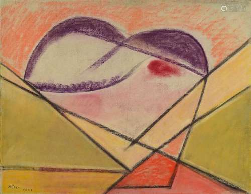 Werner Höll, 1898-1984, pastel/paper, signed, dated