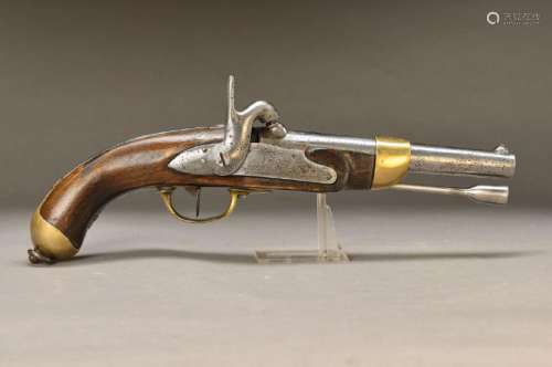 flintlock Pistol, around 1780, around 1830 on
