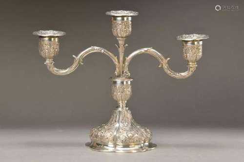 Candlestick, Baroque style, probably 1930s, 800 silver