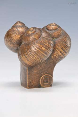 Gernot Rumpf, born 1941 Kaiserslautern, three snails