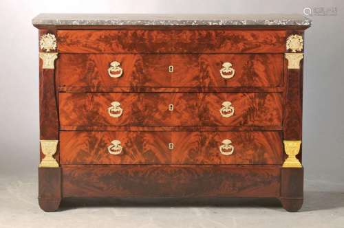 Empire chest of drawers, France, around 1860,