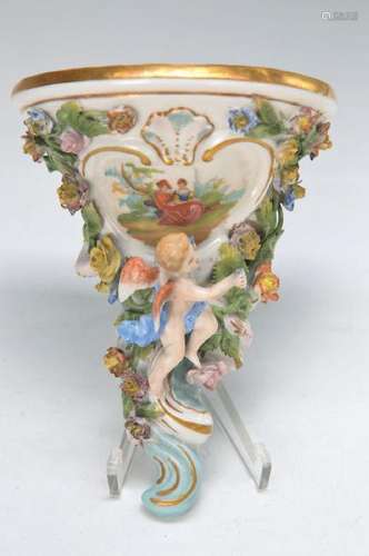 wall bracket, Thieme Potschappel, around 1900,porcelain