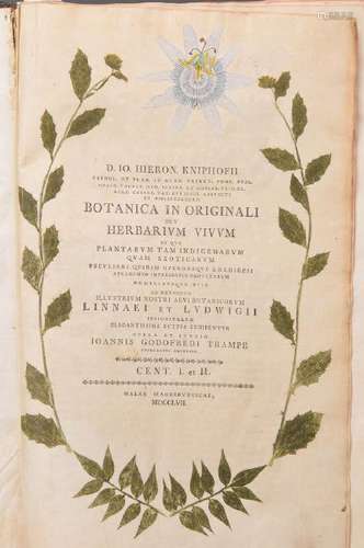 Johann Hieronymus Kniphof (1704-63), # 'Botanica in