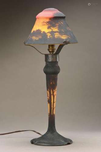 Table lamp, Muller Fres. Lunéville, around 1900, foot