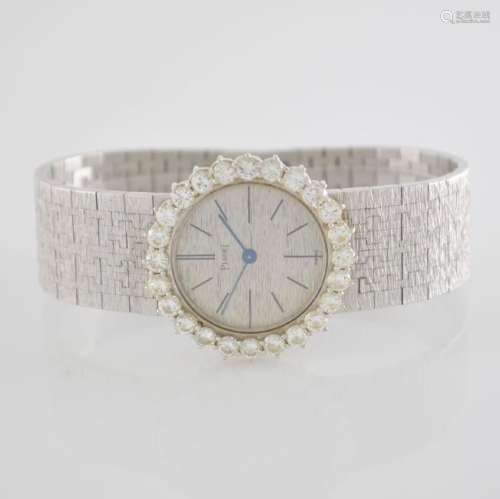 PIAGET fine 18k white gold diamond set wristwatch