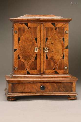 miniature-cupboard, Lower Saxony, around 1730,softwood