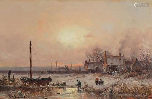 Adolf Stademann, 1824-1895 Munich, winter landscape at