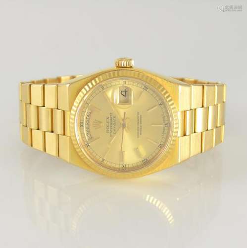 ROLEX 18k yellow gold Oysterquartz Day-Date