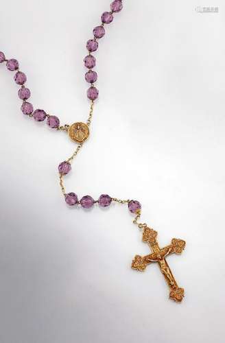 Rosary with amethysts