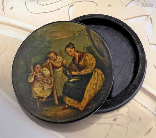 Varnish box, approx. 1800/10s