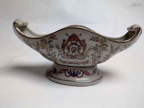 Gravy boat for export \nPolychrome porcelain of the…