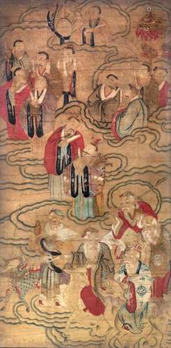 Painting of sages and immortals, Ming era \nTempera…