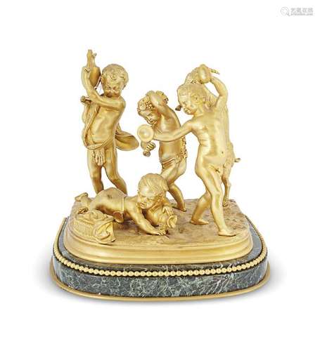 19TH-CENTURY ORMOLU SCULPTURE GROUP