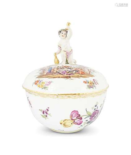 19TH-CENTURY BERLIN PORCELAIN URN AND COVER