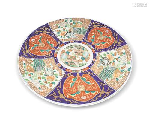 LARGE 19TH-CENTURY IMARI CHARGER