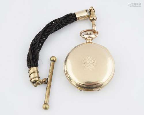 ELGIN R/GOLD FULL HUNTER FOB POCKET WATCH