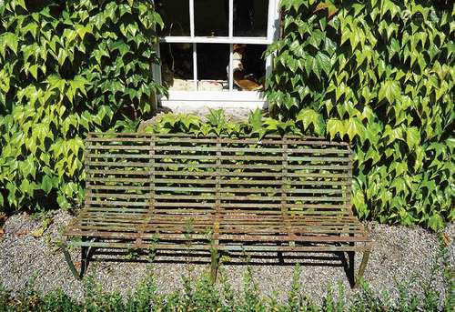 19TH-CENTURY GARDEN BENCH