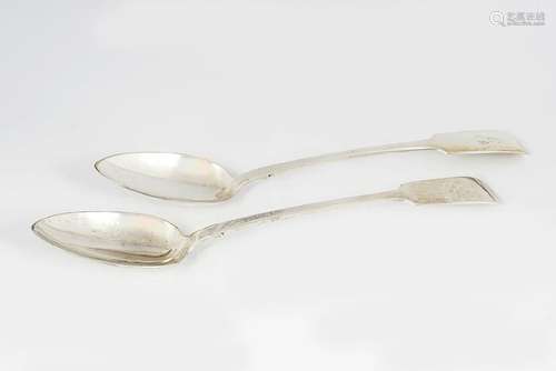 PAIR OF BASTING SPOONS