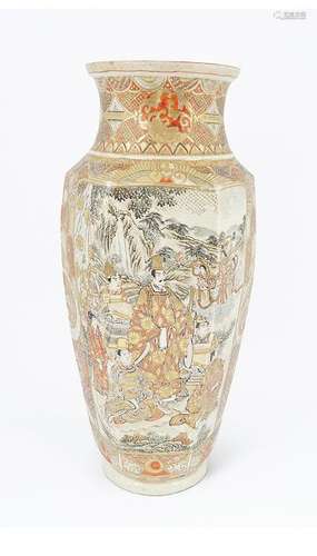 LARGE 19TH-CENTURY JAPANESE SATSUMA VASE