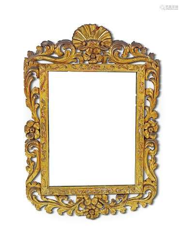 PAIR OF IRISH CARVED GILTWOOD FRAMED MIRRORS