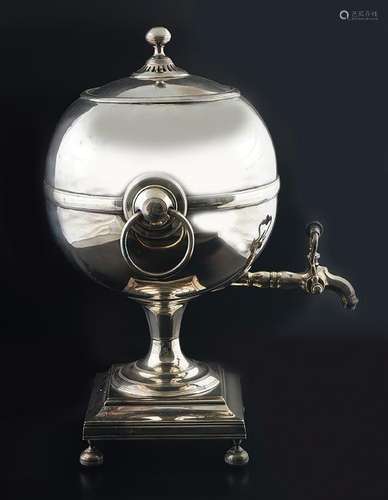 GEORGE III SILVER PLATED TEA URN