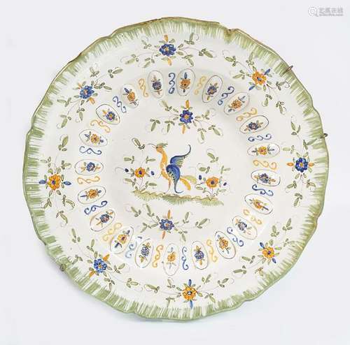 LARGE 18TH-CENTURY FAIENCE CHARGER