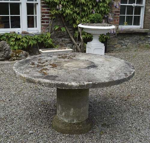 COMPOSITE STONE GARDEN TABLE