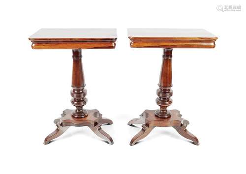 PAIR 19TH CENTURY ROSEWOOD OCCASIONAL TABLES