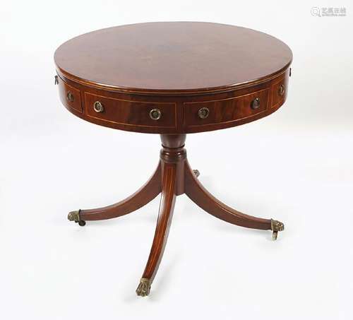 REGENCY PERIOD MAHOGANY DRUM TABLE