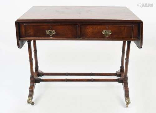 REGENCY STYLE MAHOGANY SOFA TABLE