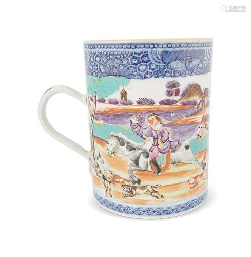 18TH-CENTURY CHINESE FAMILLE ROSE MUG