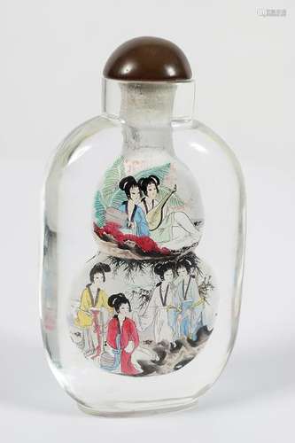 CHINESE GLASS SNUFF BOTTLE