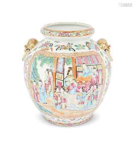 19TH-CENTURY CHINESE FAMILLE ROSE VASE