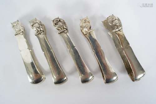 19TH-CENTURY CHINESE SILVER NAPKIN HOLDERS