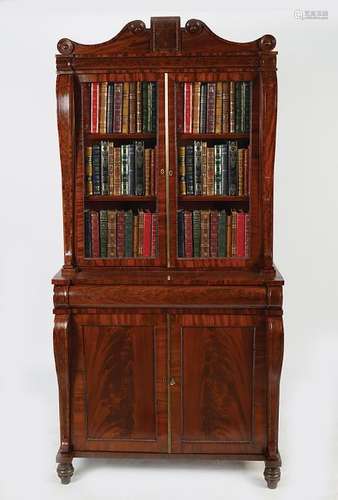 REGENCY PERIOD MAHOGANY BOOKCASE