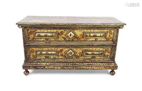 18TH-CENTURY POLYCHROME TRUNK