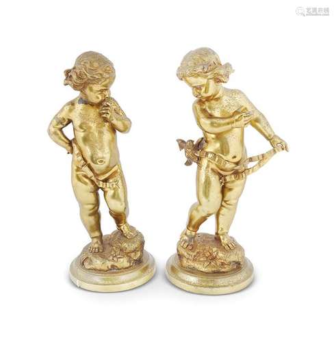 PAIR OF 19TH-CENTURY ORMOLU SCULPTURES