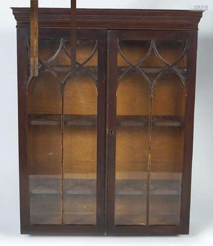 EDWARDIAN WALL MOUNTED BOOKCASE