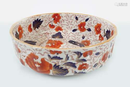 LARGE 19TH-CENTURY MASON IRONSTONE BOWL