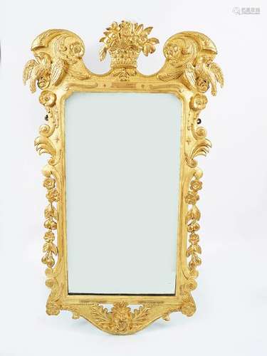 IRISH CARVED GILTWOOD PIER MIRROR