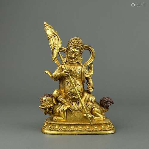 A Chinese Gilt Bronze Buddha