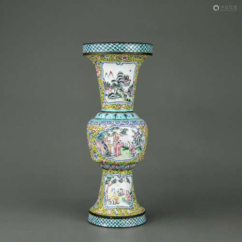 A Chinese Enamel Bronze Vase