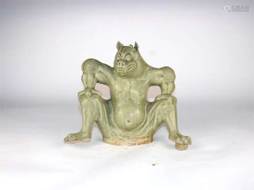 A Chinese Yue-Type Porcelain Foo-Dog