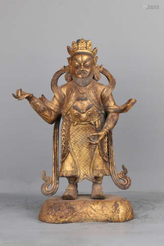 A Chinese Gilt Bronze Buddha