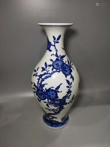 A Chinese Blue and White Porcelain Vase